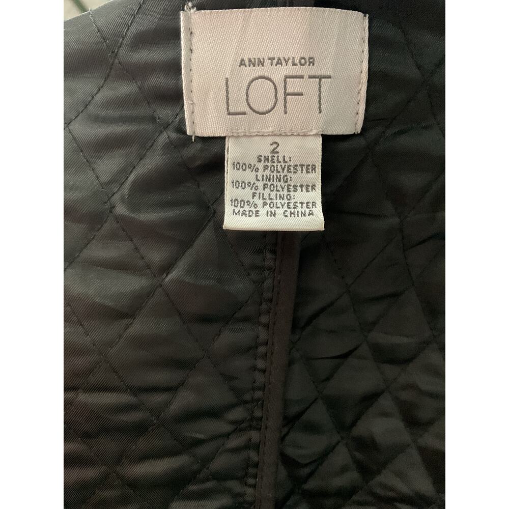 Loft Black Basic Jacket - Women's Size 2 - image 3